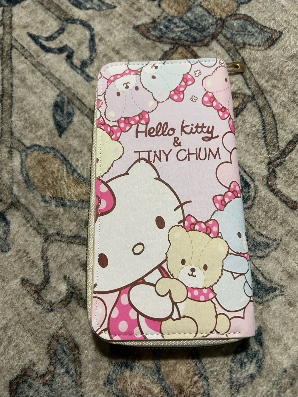 NWOT Sanrio Hello Kitty & Tiny Chum Pink Printed Zipper Wallet